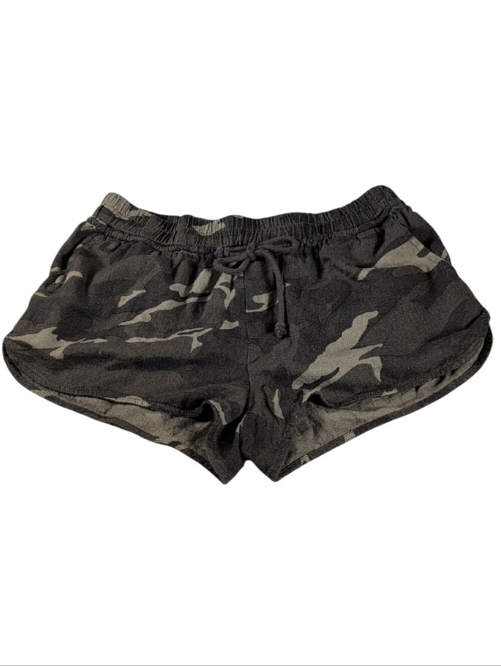 Rewash Camouflage Camo Linen Blend Drawstring Shorts Size Medium Juniors